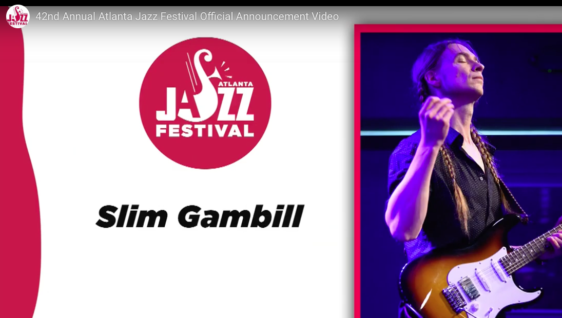 Slim Gambill at the Atlanta Jazz Festival 2019